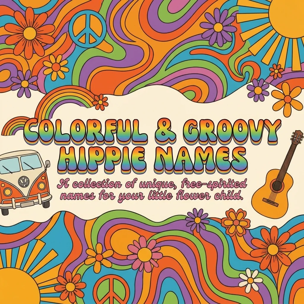 ๐ Colorful & Groovy Hippie Names