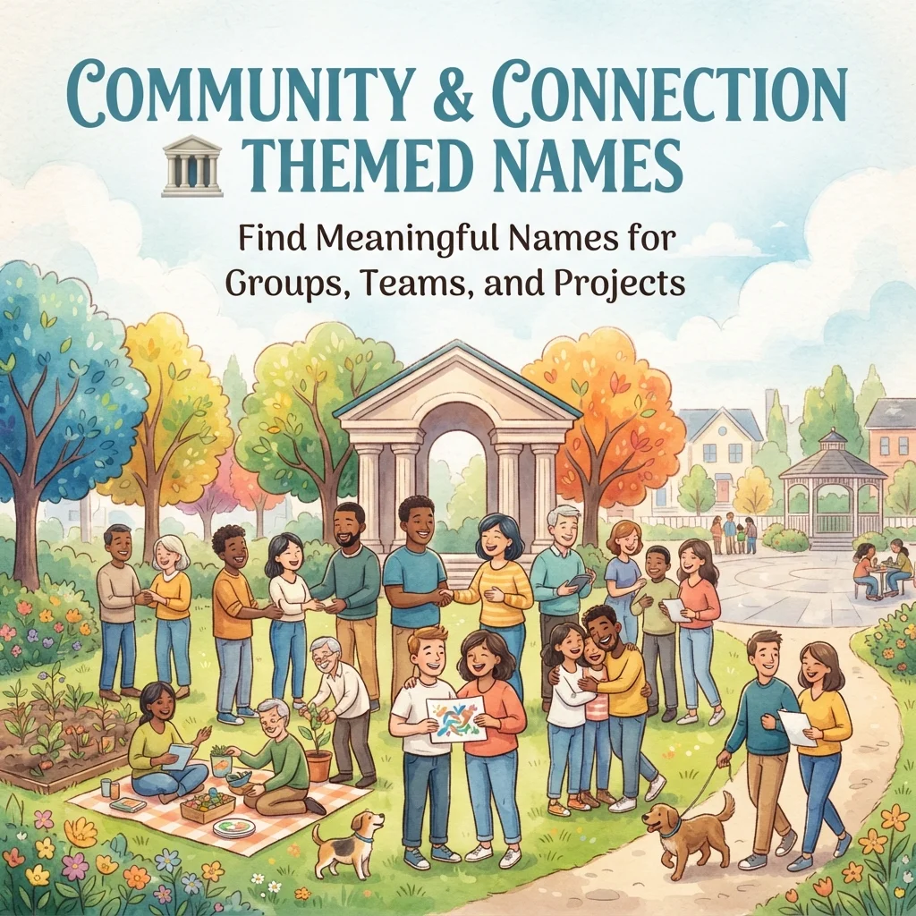 🏛️ Community & Connection Themed Names