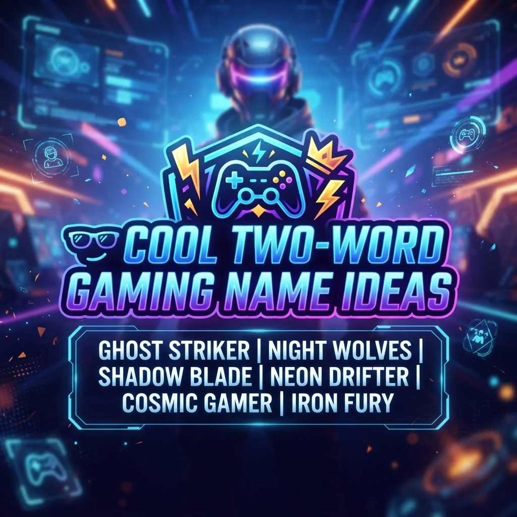 ๐ถ๏ธ Cool Two-Word Gaming Name Ideas
