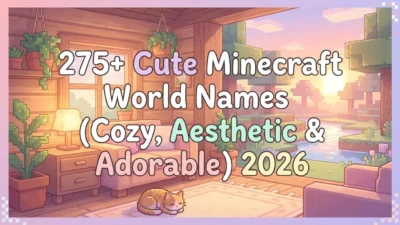 275+ cute Minecraft world names with cozy, aesthetic, and adorable ideas for 2026