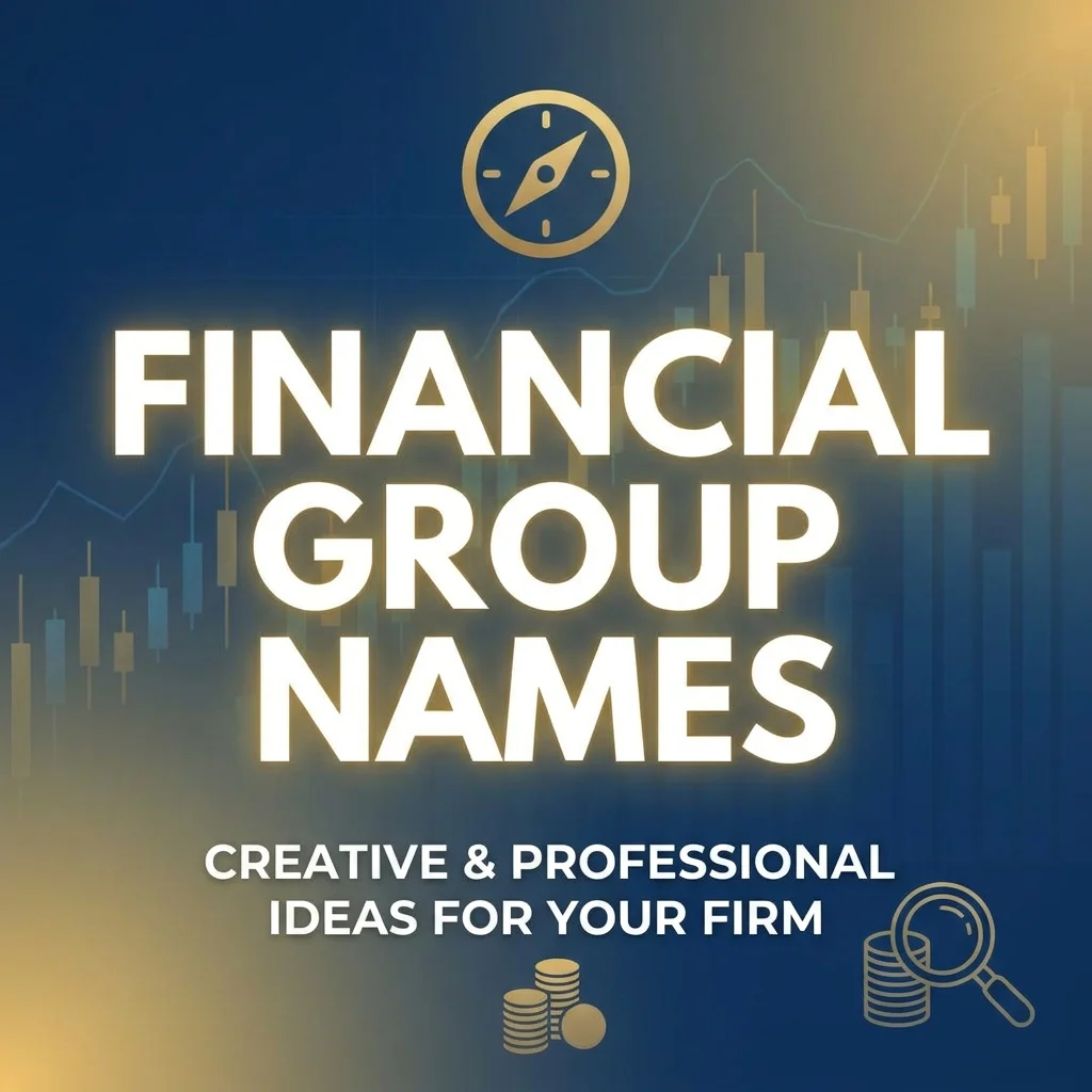 Financial group names with professional, creative, and finance-inspired ideas