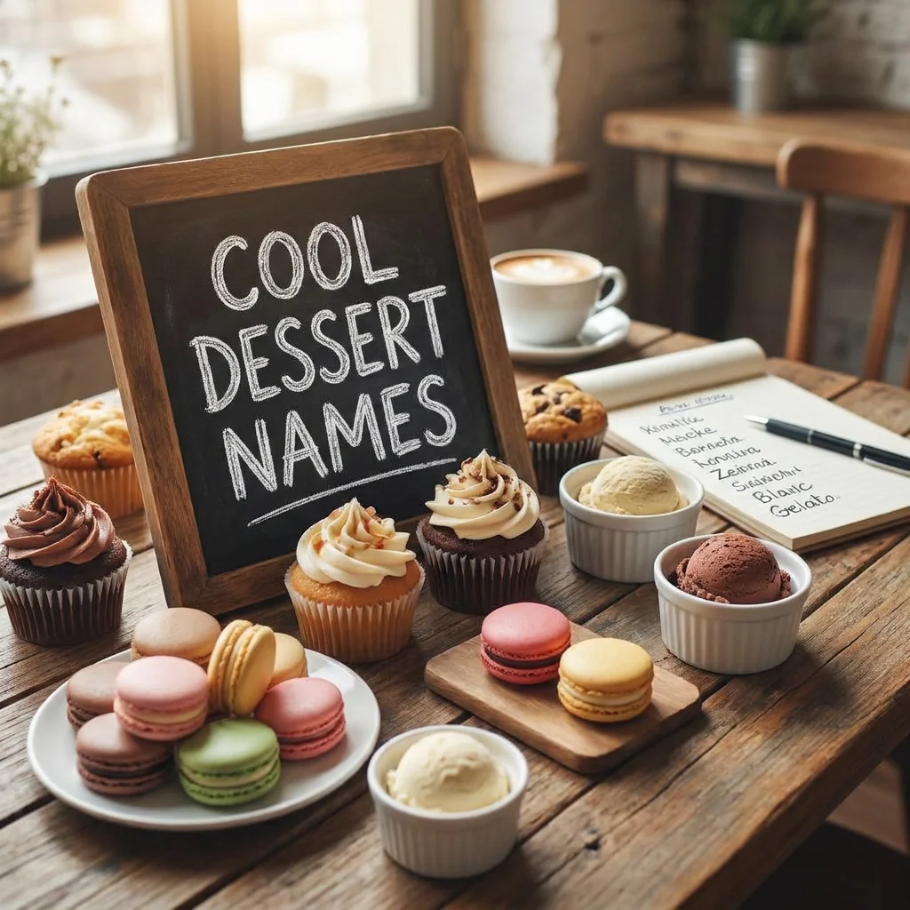 Game cool dessert names with cute, creative, and unique sweet-inspired naming ideas