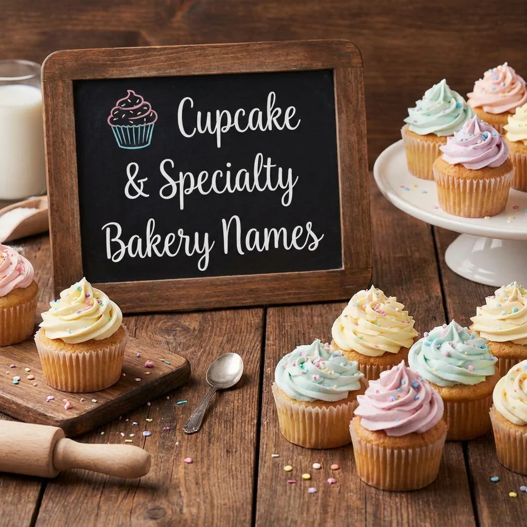 🧁 Cupcake & Specialty Bakery Names