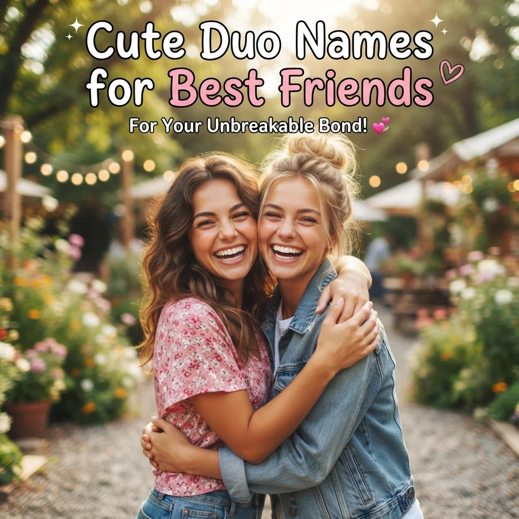 ๐ Cute Duo Names for Best Friends