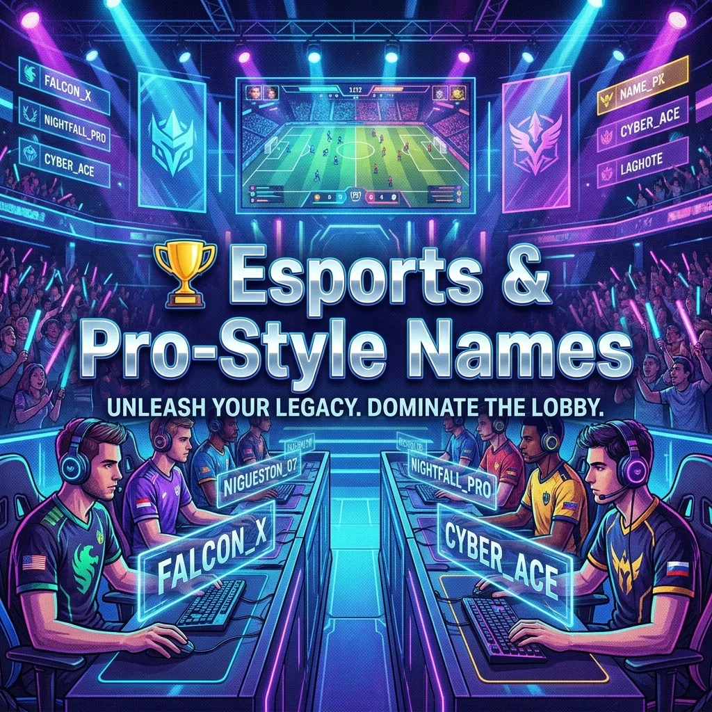 🏆 Esports & Pro-Style Names