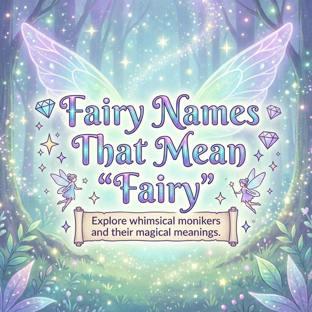 💎 Fairy Names That Mean "Fairy"