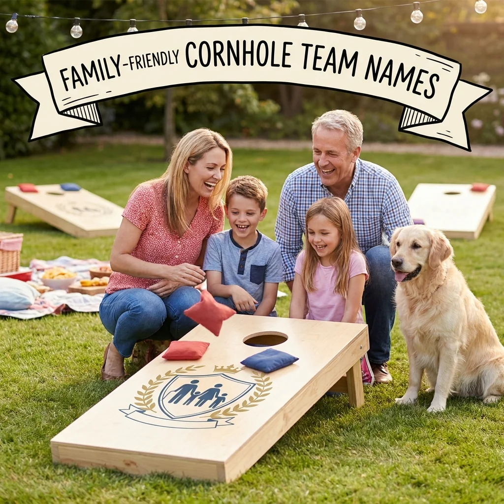 ๐จโ๐ฉโ๐งโ๐ฆ Family-Friendly Cornhole Team Names