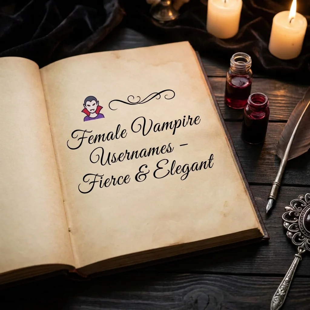 🧛‍♀️ Female Vampire Usernames – Fierce & Elegant
