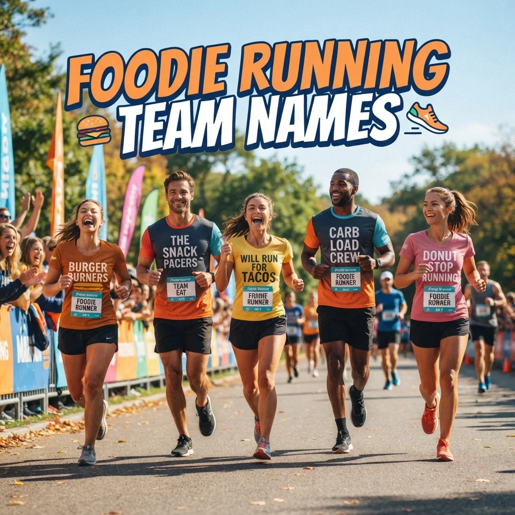 🍔 Foodie Running Team Names