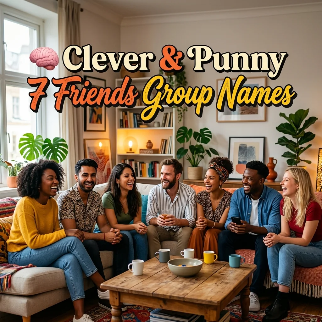 ๐ง Clever & Punny 7 Friends Group Names