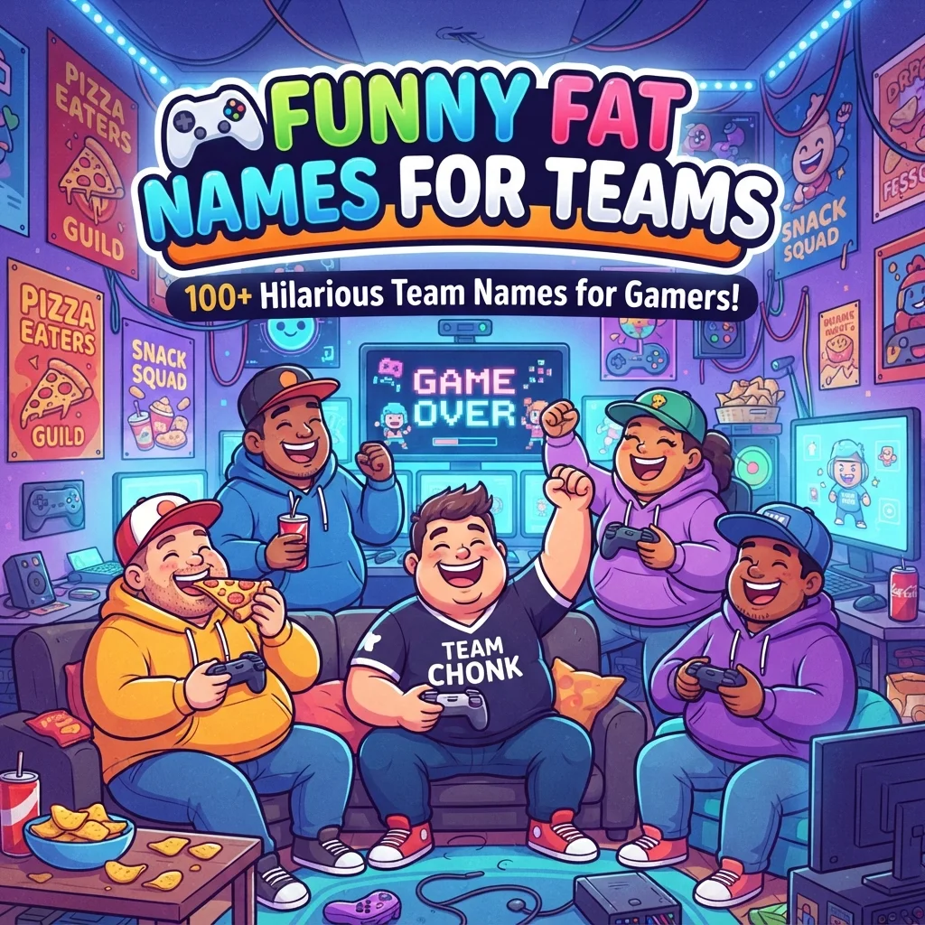 ๐ฎ Funny Fat Names for Teams