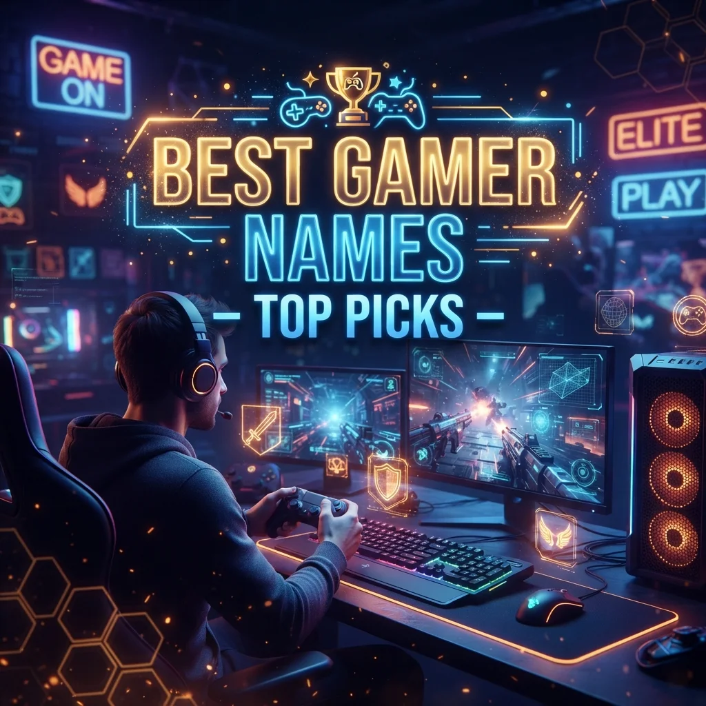 ๐ Best Gamer Names โ Top Picks