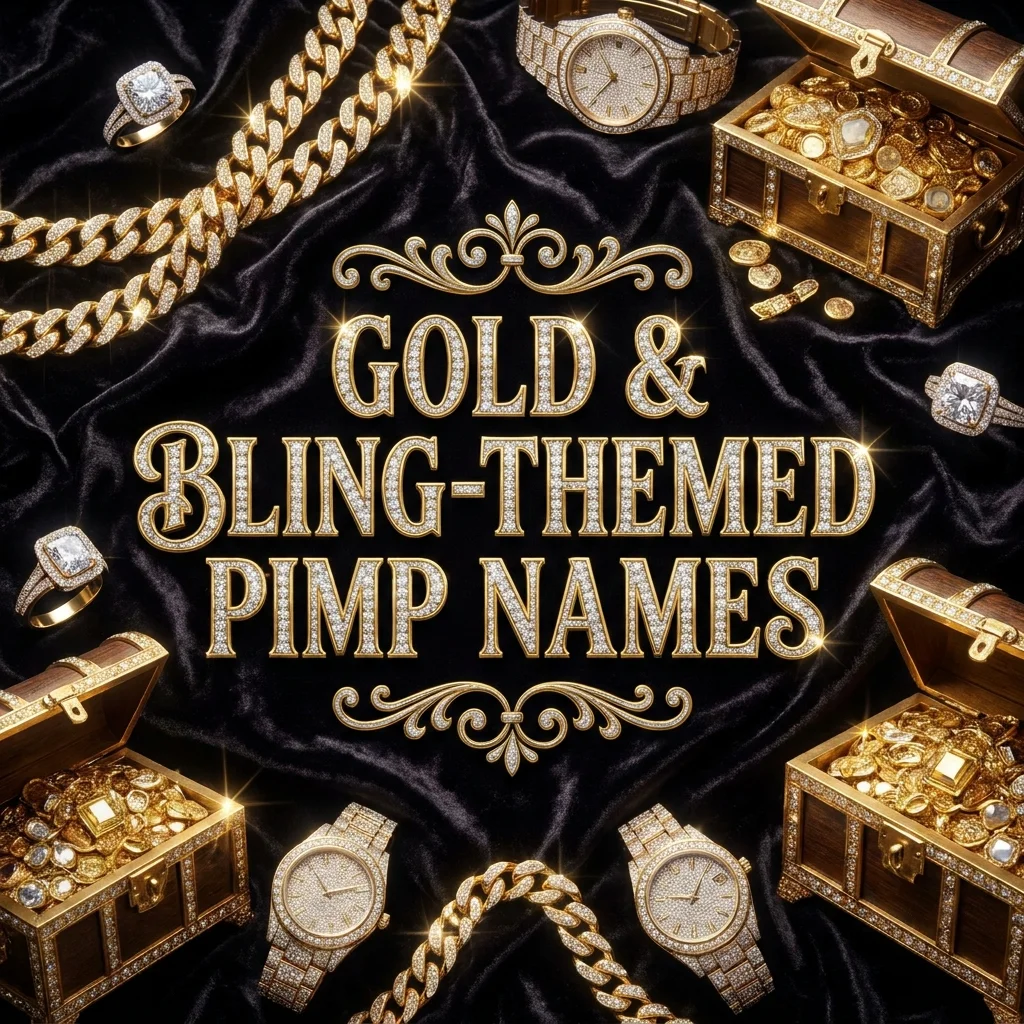 🪙 Gold & Bling-Themed Pimp Names