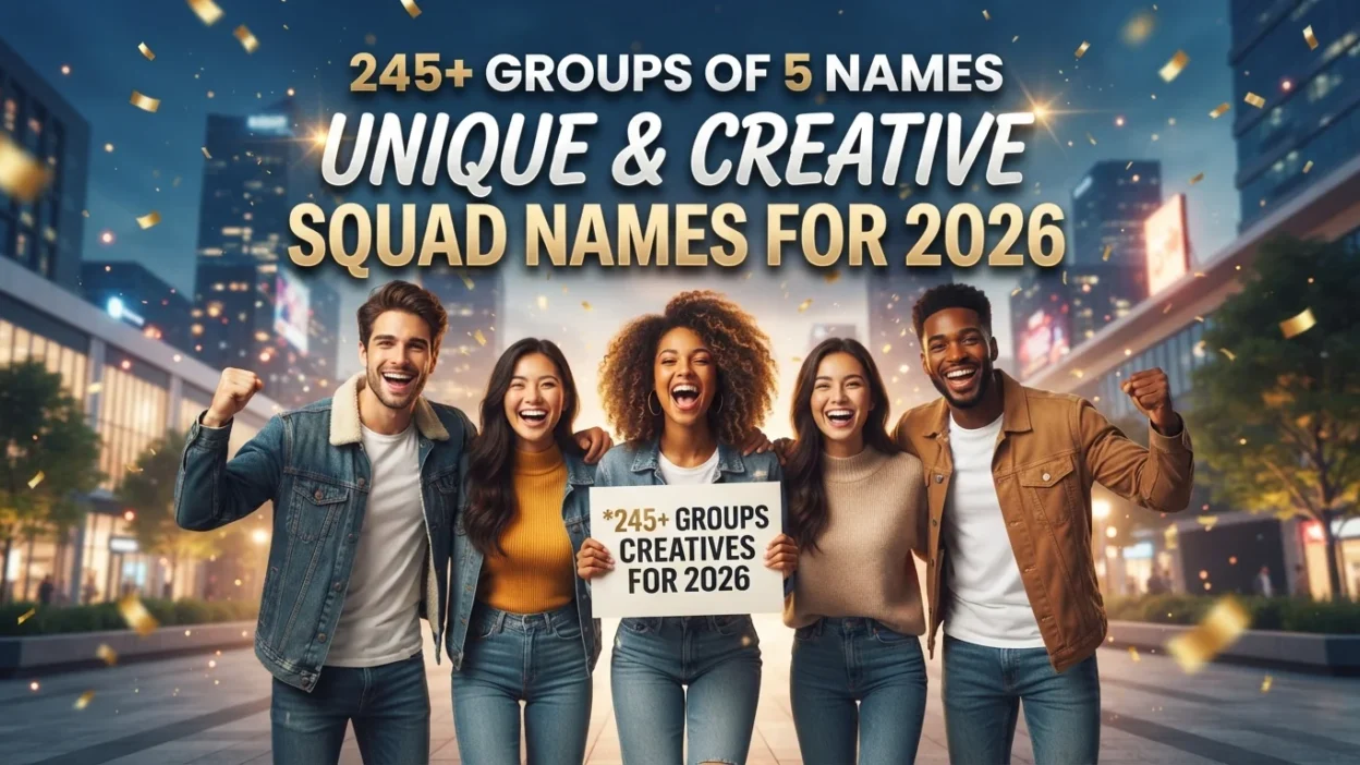 Groups of 5 Names