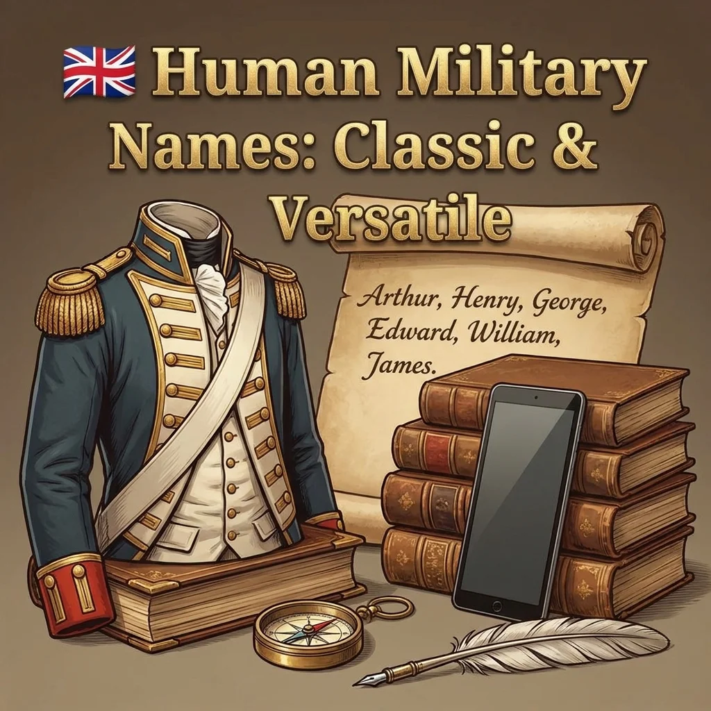 🏴󠁧󠁢󠁥󠁮󠁧󠁿 Human Military Names: Classic & Versatile