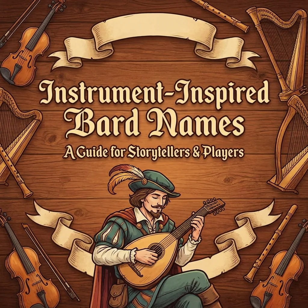 🎻 Instrument-Inspired Bard Names