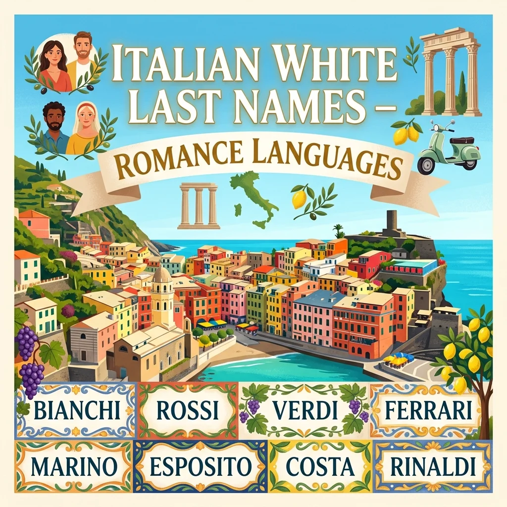 🇮🇹 Italian White Last Names – Romance Languages