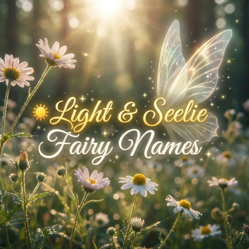 ☀️ Light & Seelie Fairy Names