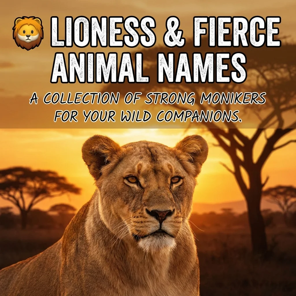 π¦ Lioness & Fierce Animal Names