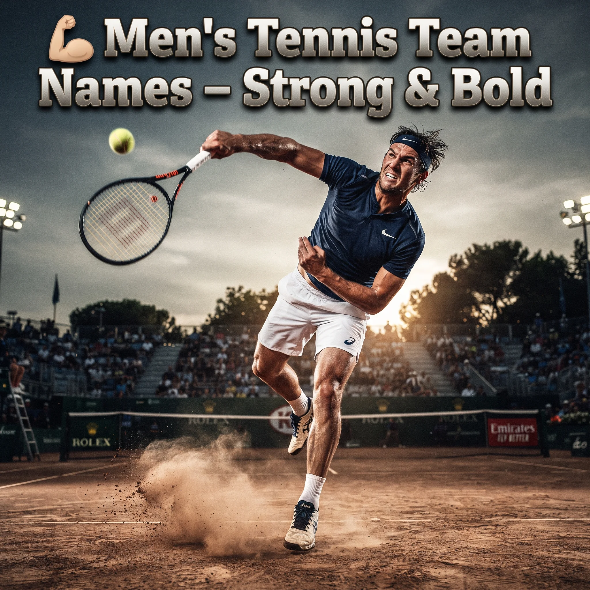 💪 Men's Tennis Team Names – Strong & Bold
