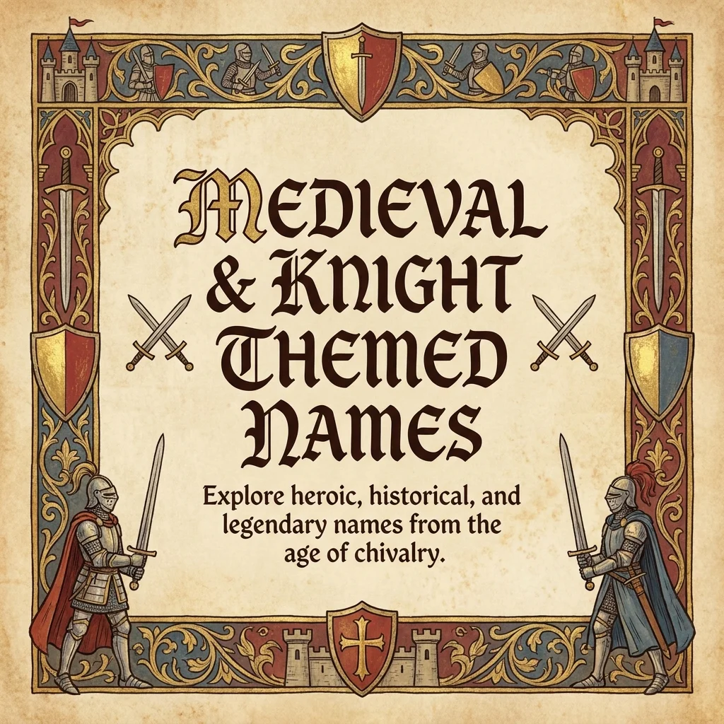⚔️ Medieval & Knight Themed Names