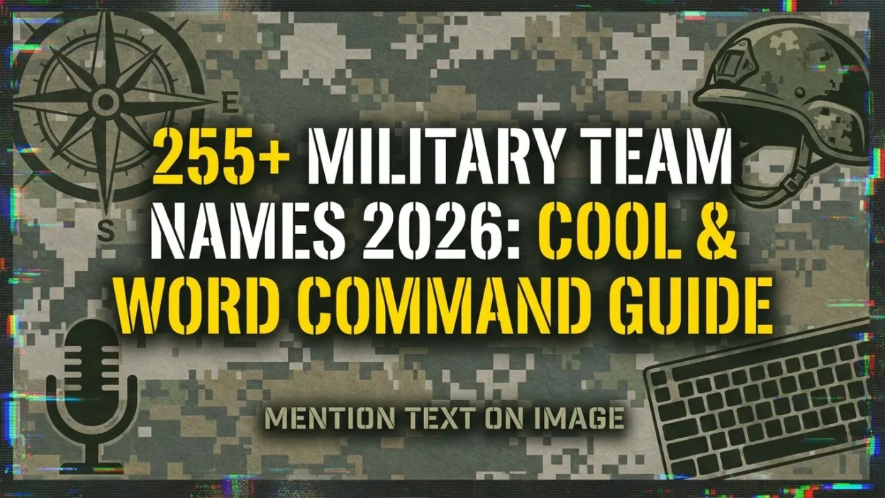Military Team Names