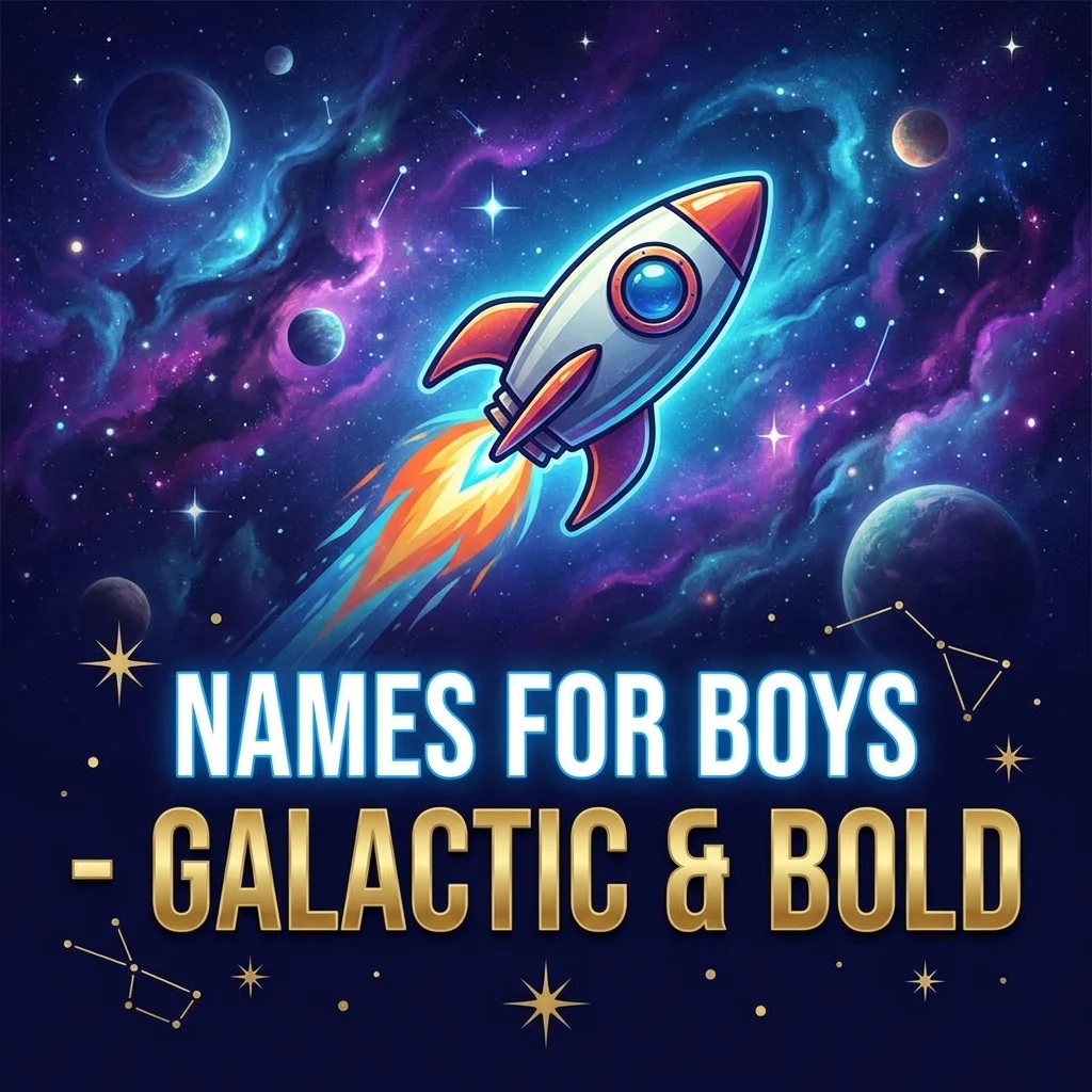 🚀 Names for Boys – Galactic & Bold