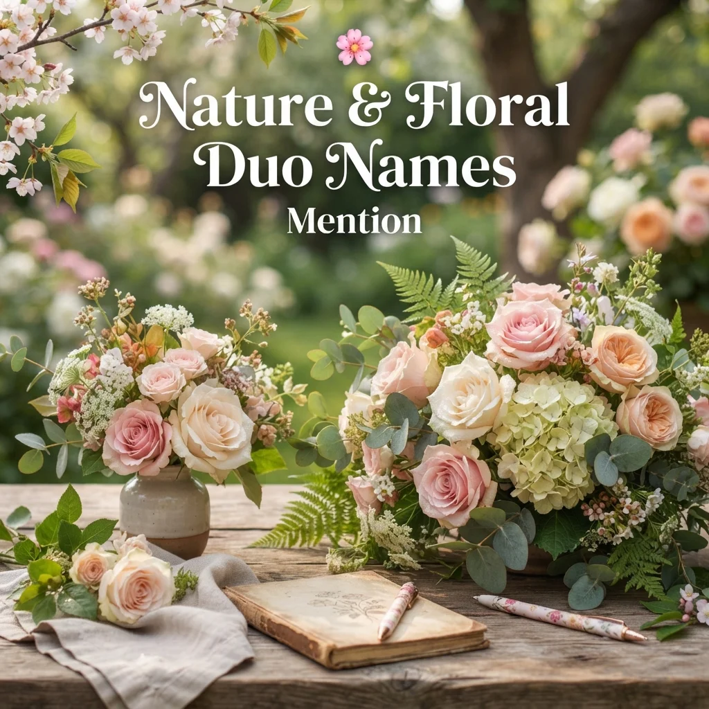 ๐ธ Nature & Floral Duo Names