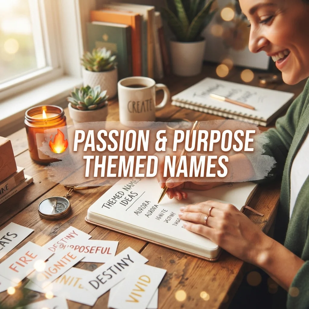 🔥 Passion & Purpose Themed Names