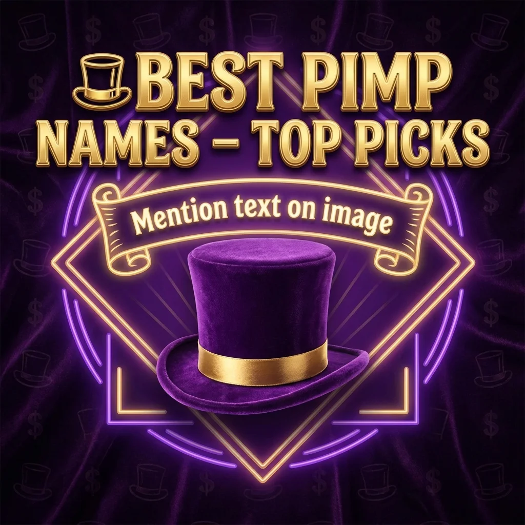 🎩 Best Pimp Names – Top Picks
