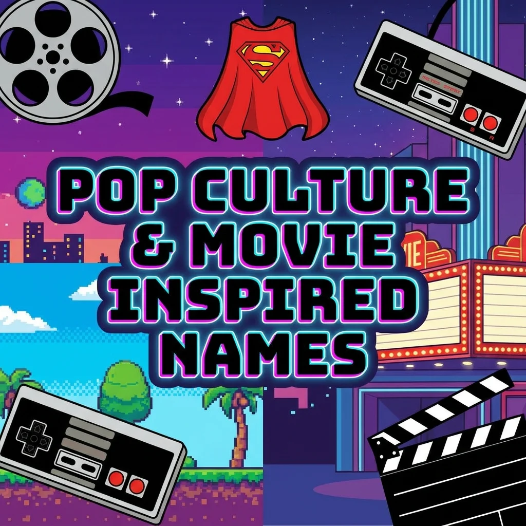 🎮 Pop Culture & Movie Inspired Names