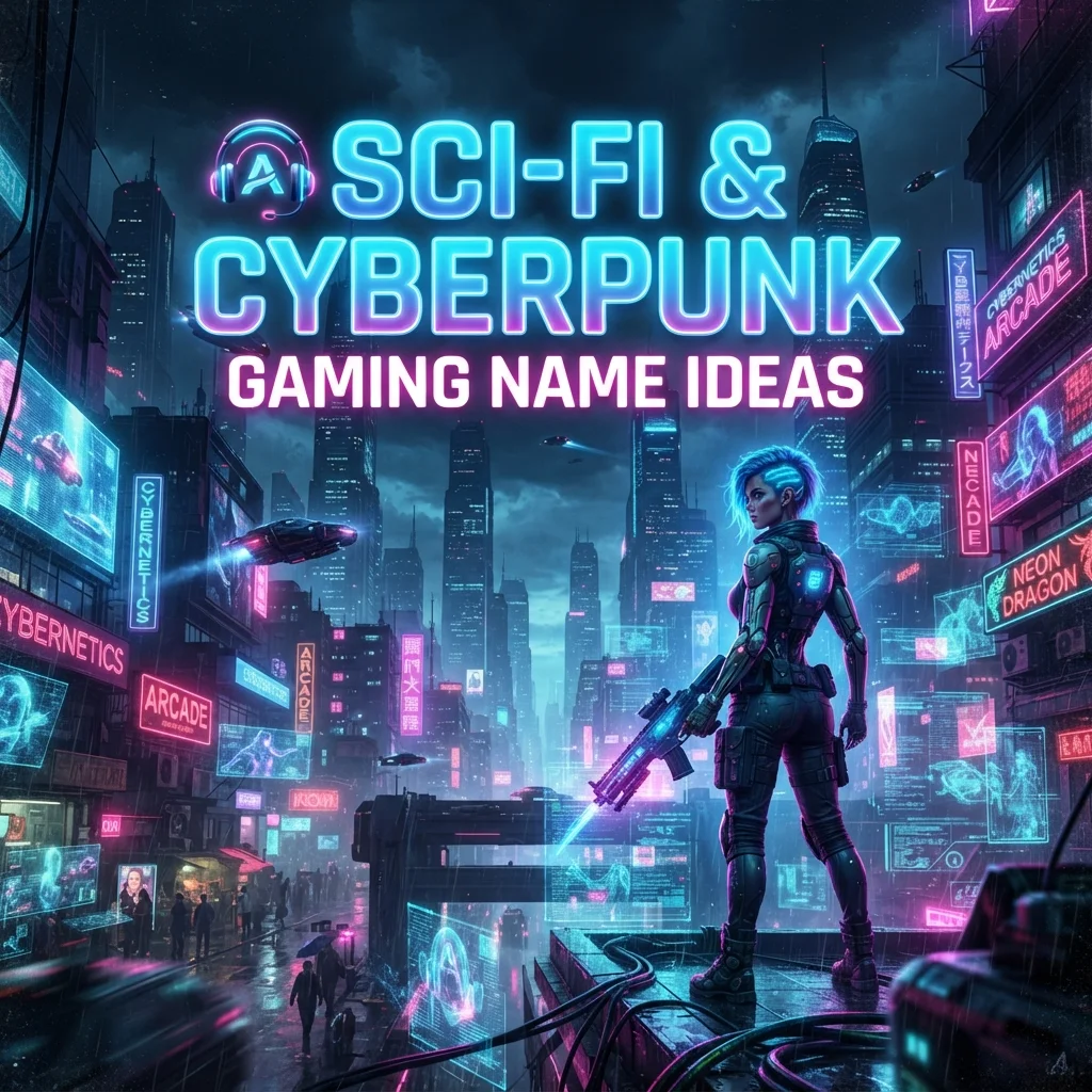 ๐ป Sci-Fi & Cyberpunk Gaming Name Ideas