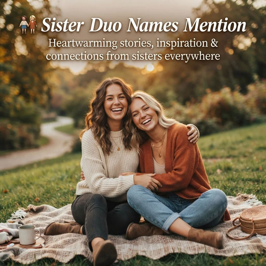 ๐ญ Sister Duo Names