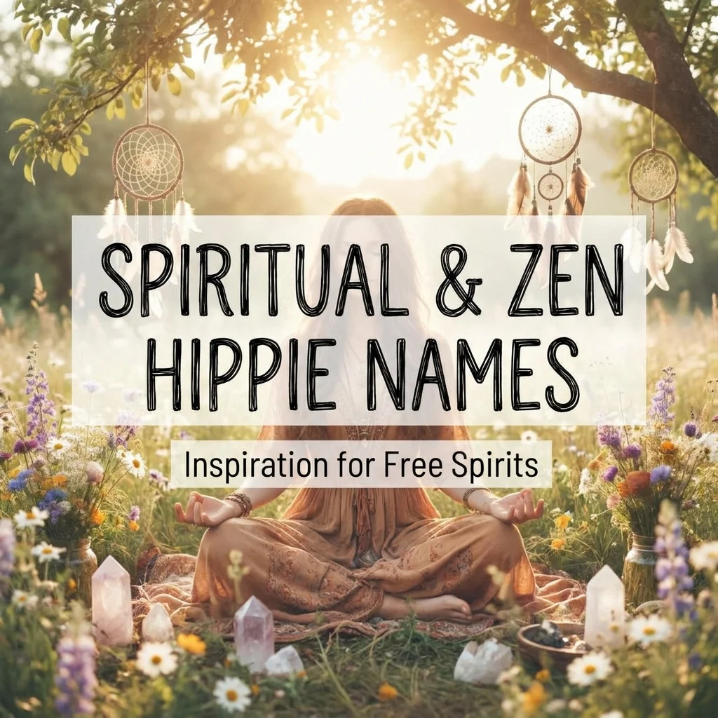 ๐ง Spiritual & Zen Hippie Names