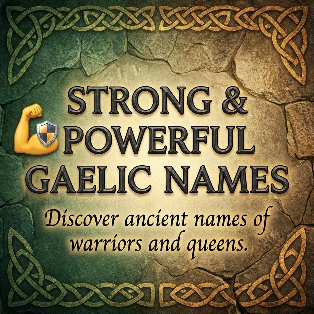 πͺ Strong & Powerful Gaelic Names