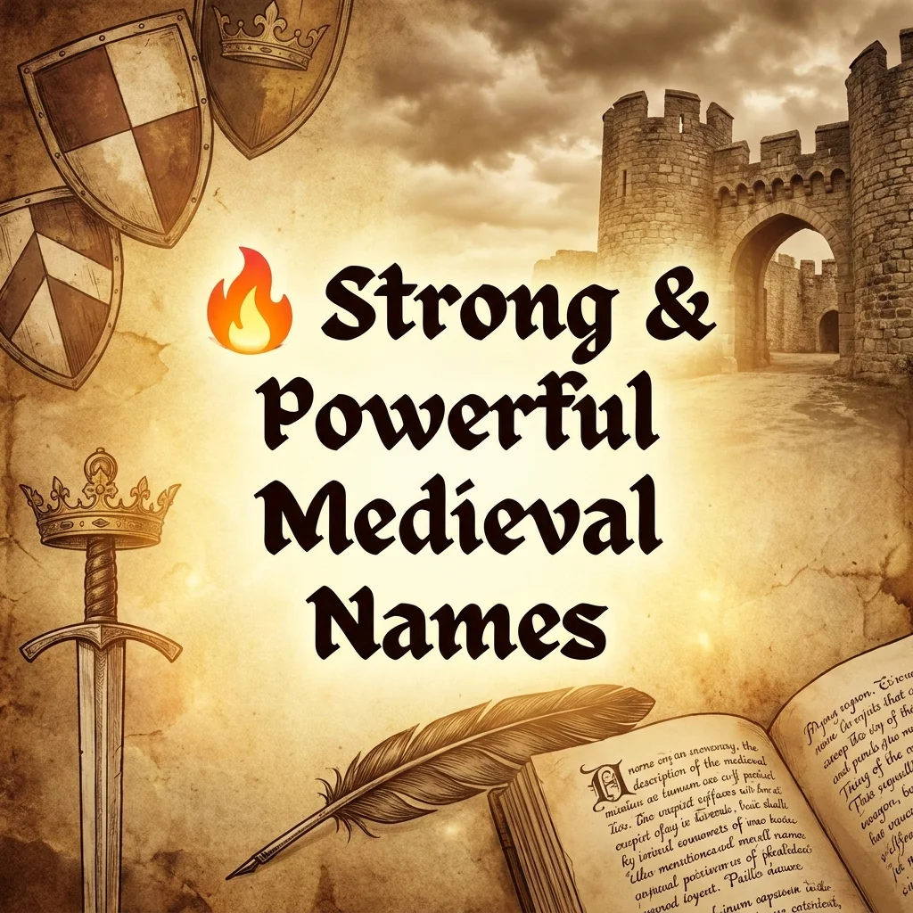 ๐ฅ Strong & Powerful Medieval Names
