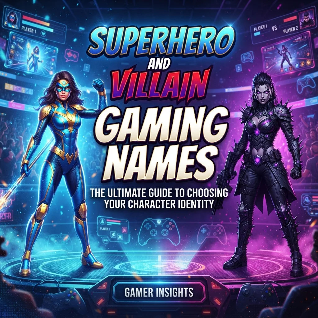 🦸‍♀️ Superhero and Villain Gaming Names