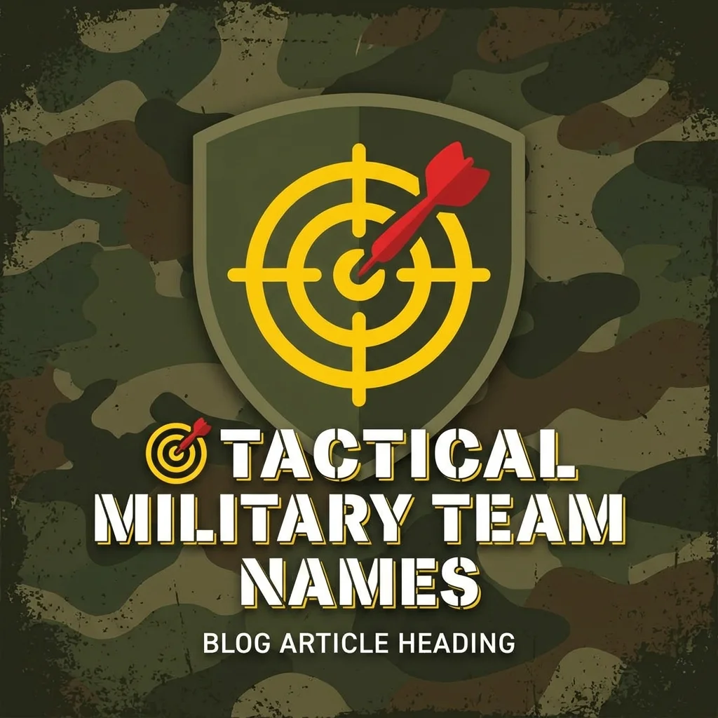 ๐ฏ Tactical Military Team Names