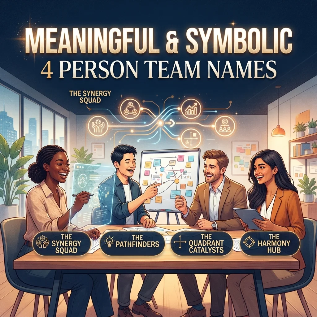 💡 Meaningful & Symbolic 4 Person Team Names