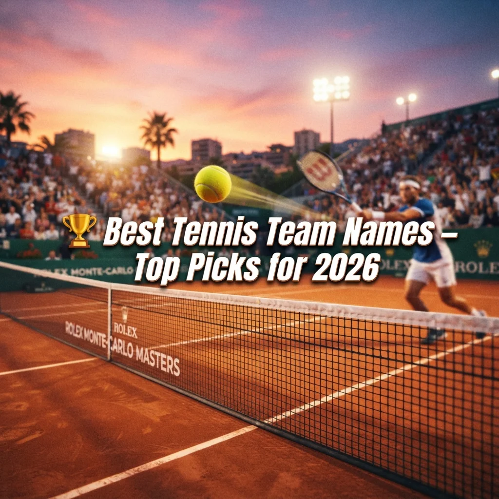 π Best Tennis Team Names β Top Picks for 2026