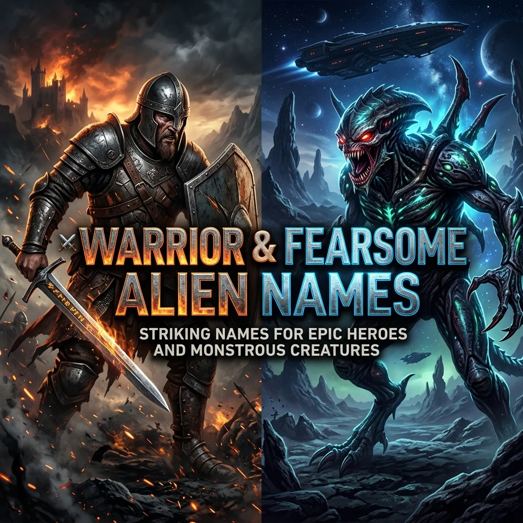 โ๏ธ Warrior & Fearsome Alien Names