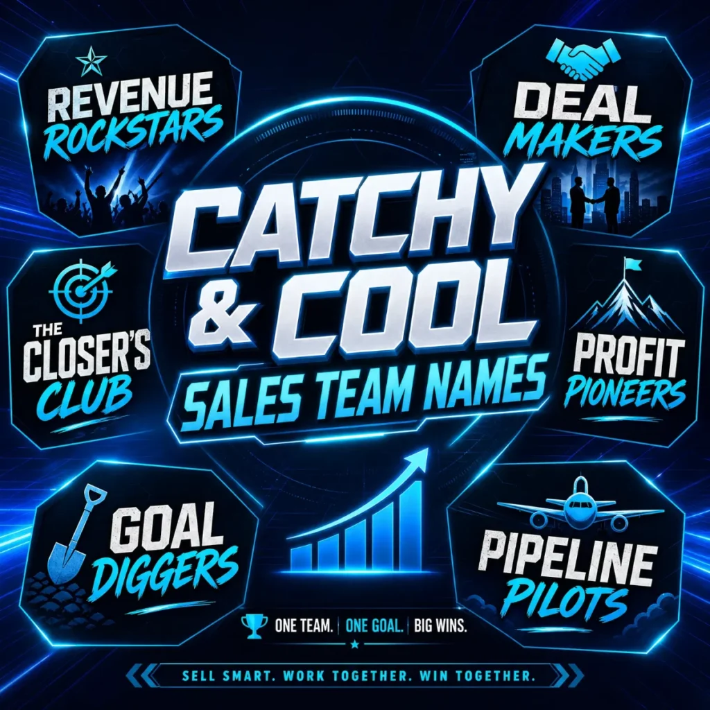 Catchy & Cool Sales Team Names 😎