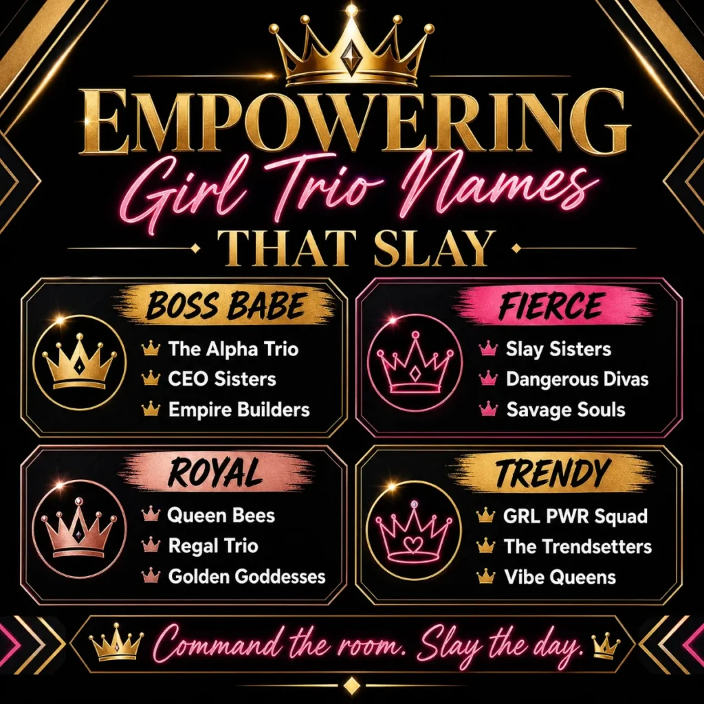 ๐ Empowering Girl Trio Names That Slay