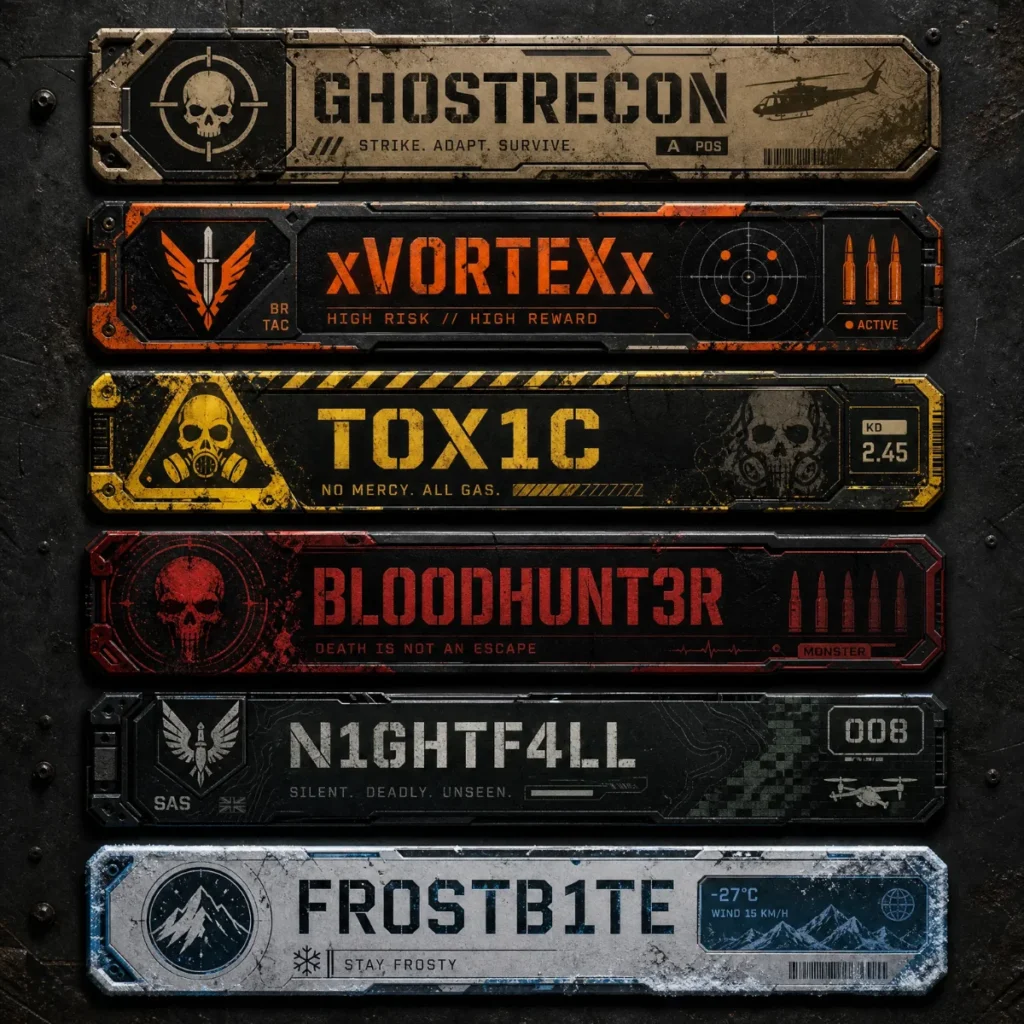 ๐ฏ FPS & Battle Royale Name Tags