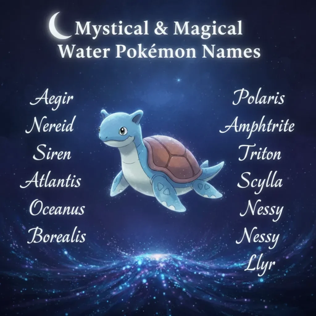 🌙 Mystical & Magical Water Pokemon Names