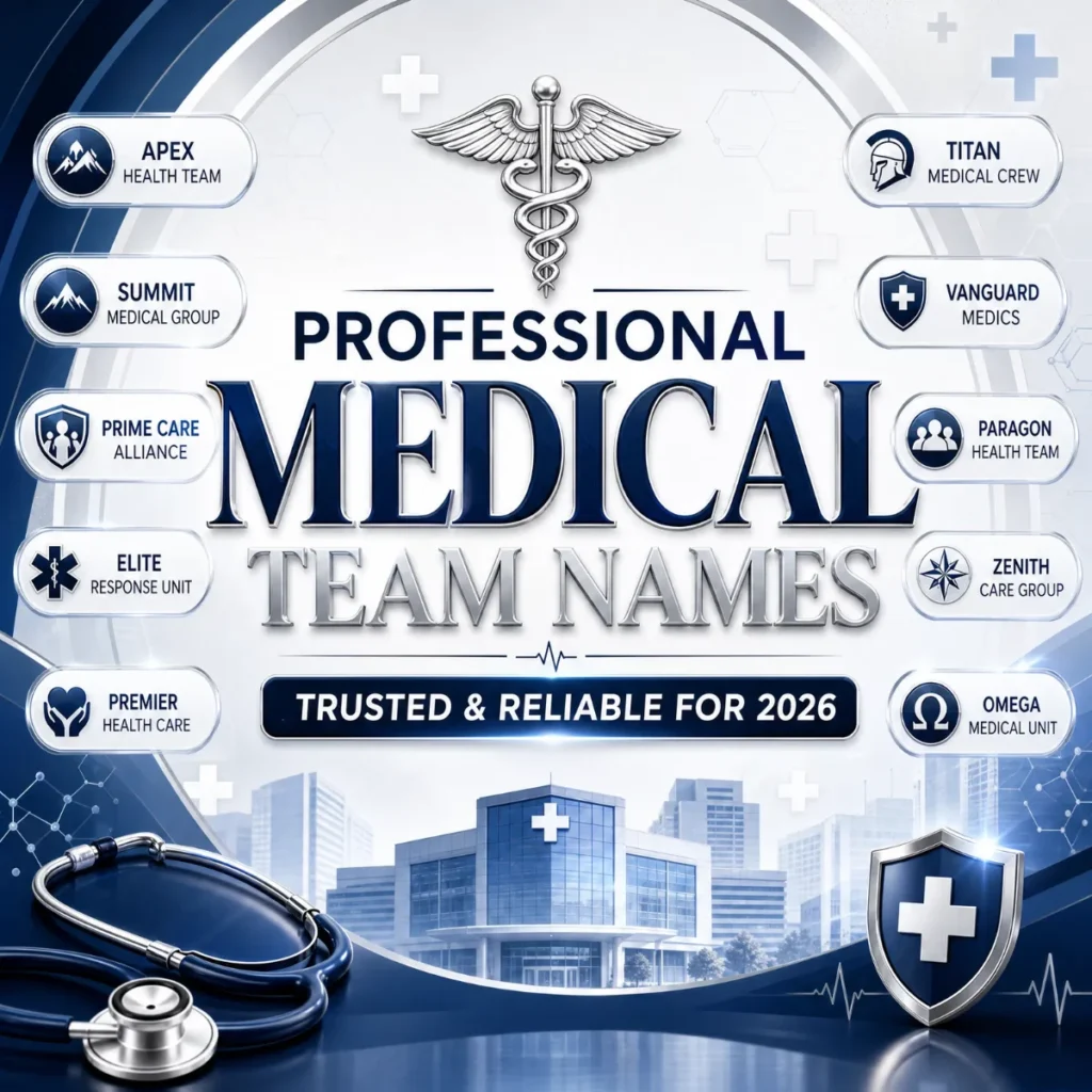 π©Ί Professional Medical Team Names