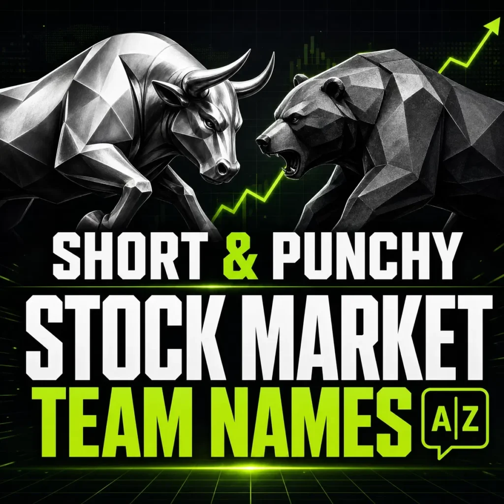 Short & Punchy Stock Market Team Names 🔤