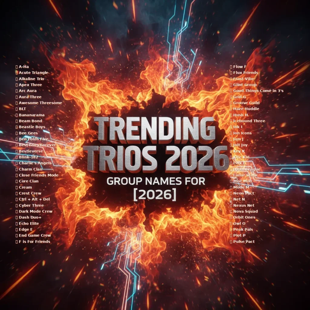 Trending Group Names for Trios [2026] 🔥