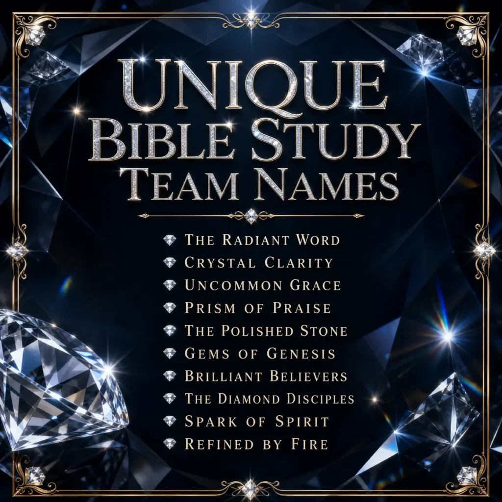 Unique Bible Study Team Names 💎