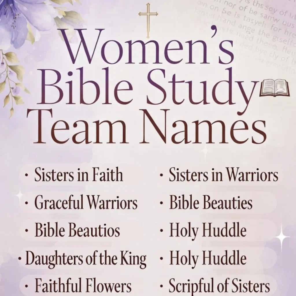 Women's Bible Study Team Names 👩‍🎤